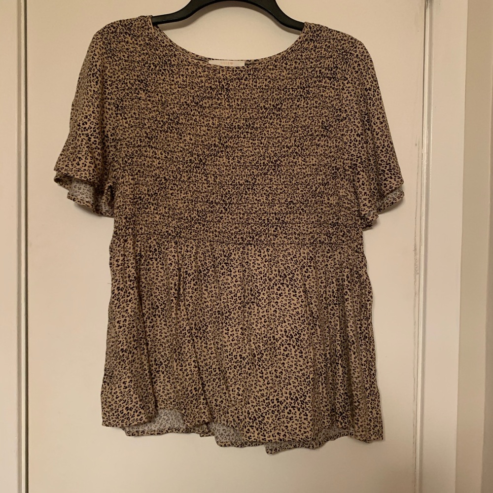 NWOT - leopard blouse